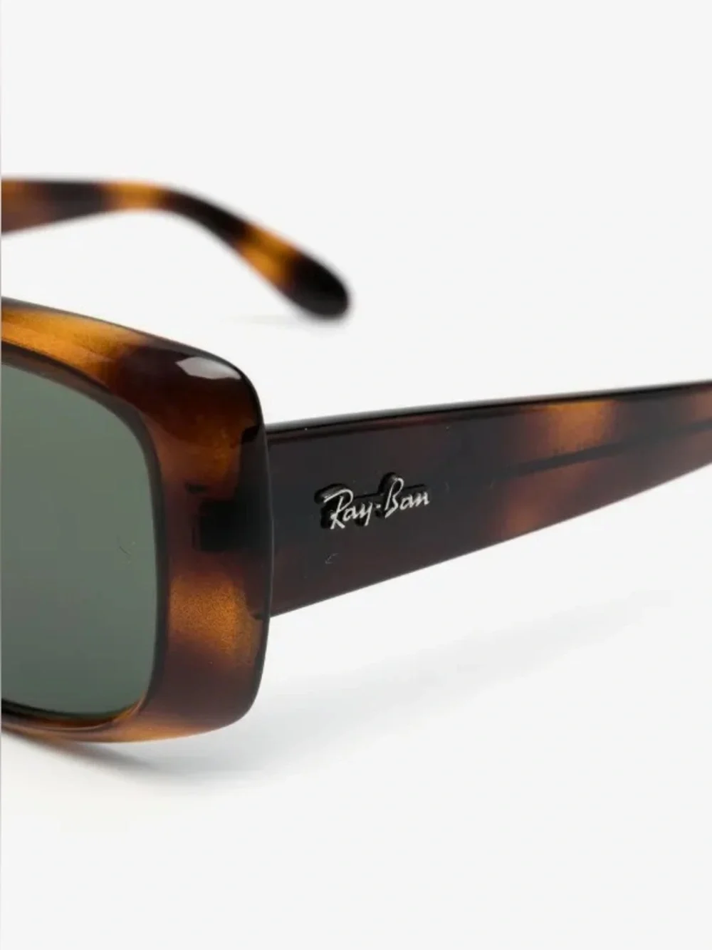 Ray-Ban rectangle-frame tortoiseshell sunglasses